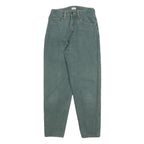 TRADERS Womens Jeans Green Regular Straight Denim W25 L28 Comfortable Cotton