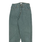 TRADERS Womens Jeans Green Regular Straight Denim W25 L28 Comfortable Cotton