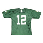 NFL Mens Green Football Shirt XL Short Sleeve V-Neck Rodgers Number 12