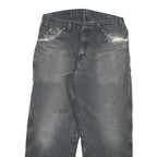 DICKIES Mens Jeans Black Relaxed Straight Denim Medium W30 L26 Distressed Ripped