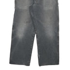 DICKIES Mens Jeans Black Relaxed Straight Denim Medium W30 L26 Distressed Ripped