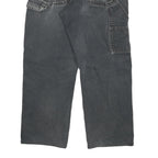 DICKIES Mens Jeans Black Relaxed Straight Denim Medium W30 L26 Distressed Ripped