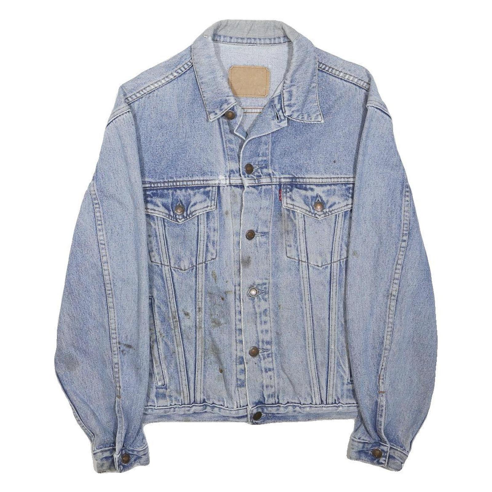 LEVI'S Mens Blue Denim Cotton Classic Jacket M Button Front Casual Retro