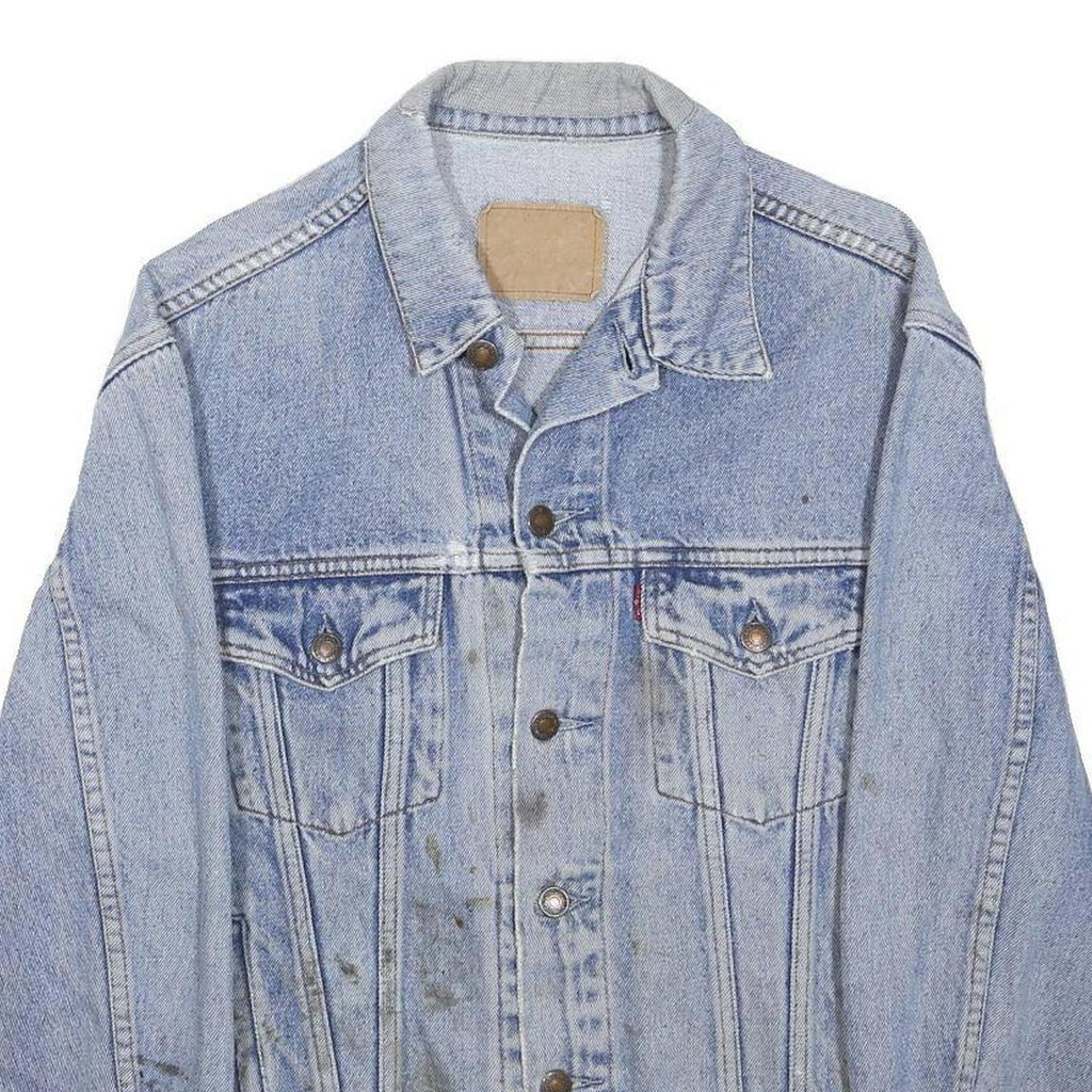 LEVI'S Mens Blue Denim Cotton Classic Jacket M Button Front Casual Retro