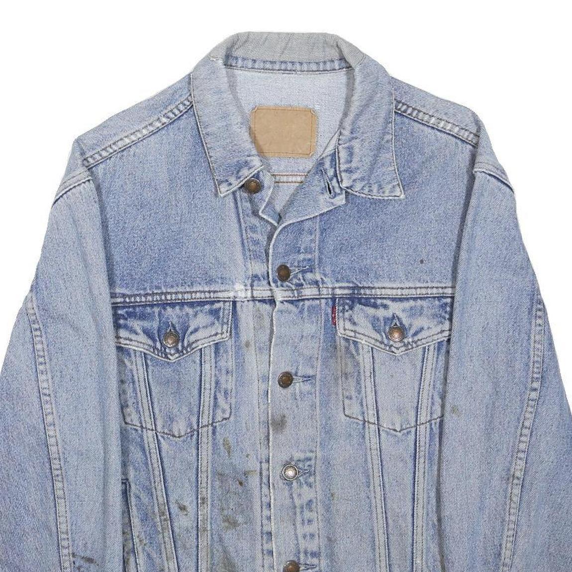 LEVI'S Mens Blue Denim Cotton Classic Jacket M Button Front Casual Retro