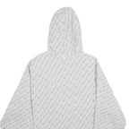 CHAMPION REVERSE WEAVE Mens Grey All Over Logo Print Pullover Hoodie XL