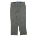 DICKIES Womens Cotton Blend Grey Regular Straight Trousers W29 L26 Workwear