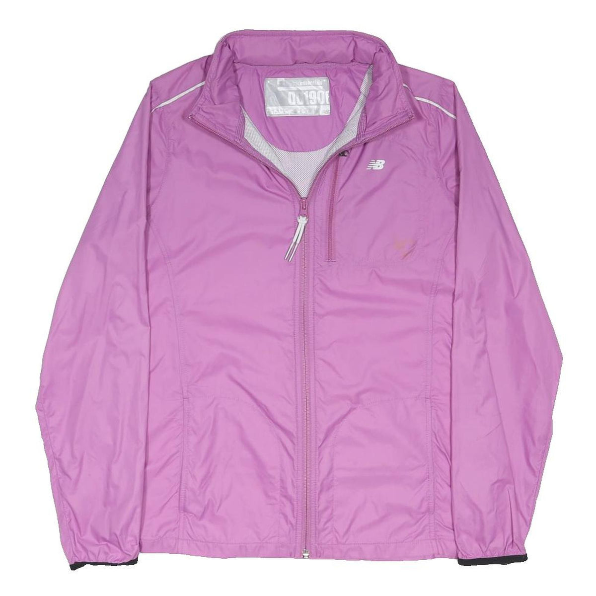 NEW BALANCE Womens Purple Track Jacket UK 12 Polyester Blend Zip Sportswear