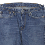 LEVI'S Mens Denim Blue Shorts M W31 Casual Cotton Blend Raw Hem 511 Style