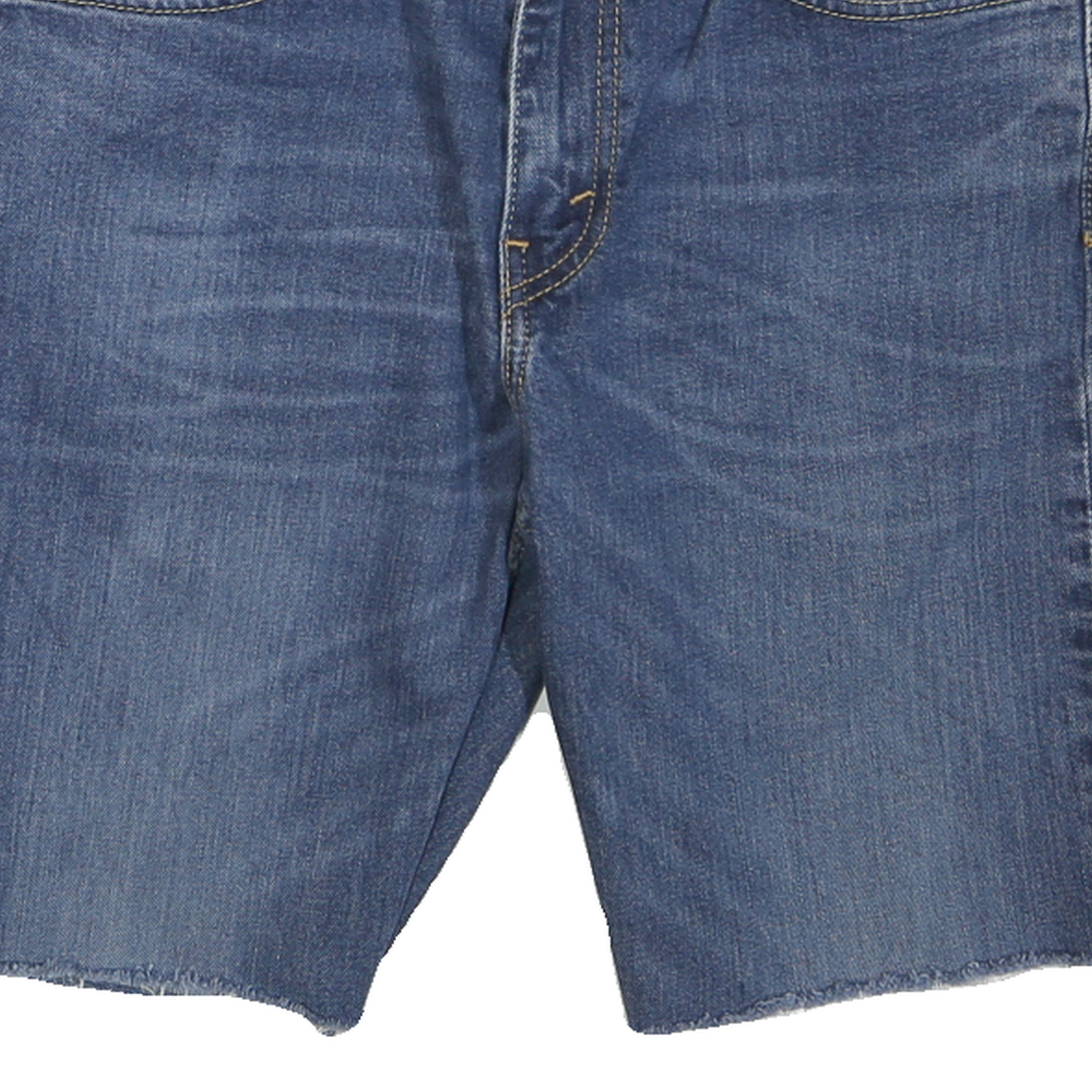 LEVI'S Mens Denim Blue Shorts M W31 Casual Cotton Blend Raw Hem 511 Style