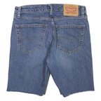 LEVI'S Mens Denim Blue Shorts M W31 Casual Cotton Blend Raw Hem 511 Style