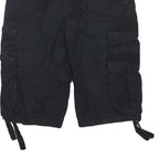 DECREE Womens Black Cargo Cotton Blend Shorts M W30 Utility Casual Summer
