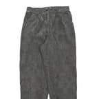 OFFSHORE Womens Grey Cotton Blend Regular Fit Trousers W28 L30 Ribbed Texture