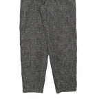 OFFSHORE Womens Grey Cotton Blend Regular Fit Trousers W28 L30 Ribbed Texture
