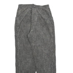 OFFSHORE Womens Grey Cotton Blend Regular Fit Trousers W28 L30 Ribbed Texture