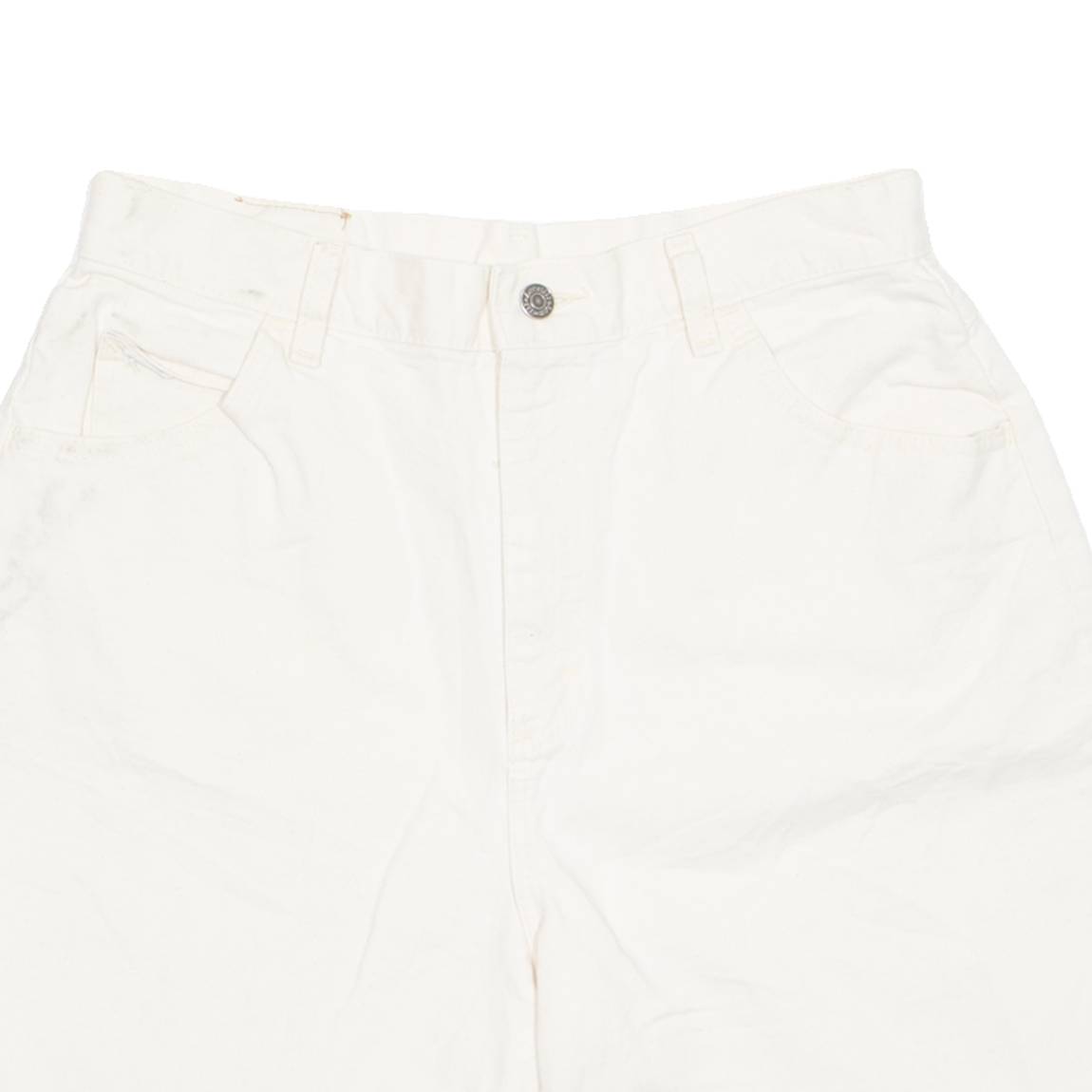 LEE Denim Womens Chino Shorts Cream L W31