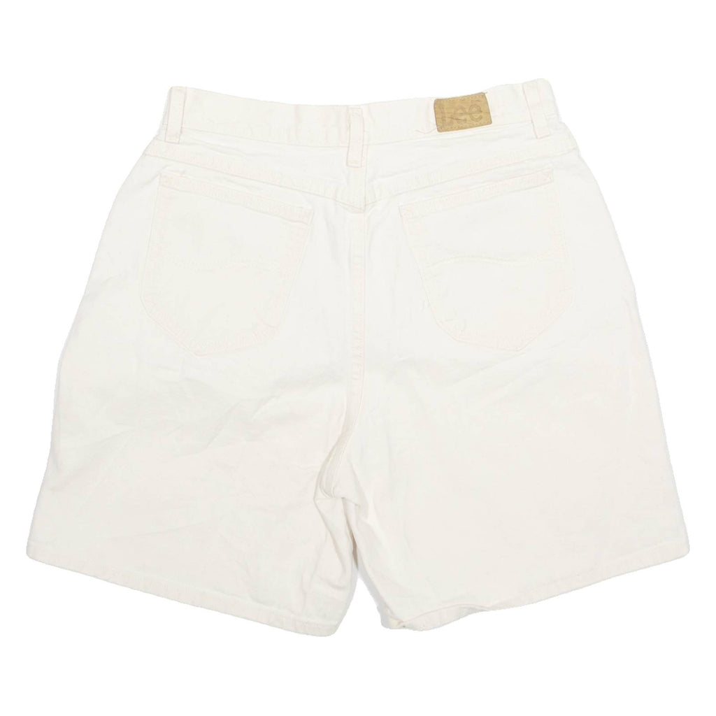LEE Denim Womens Chino Shorts Cream L W31