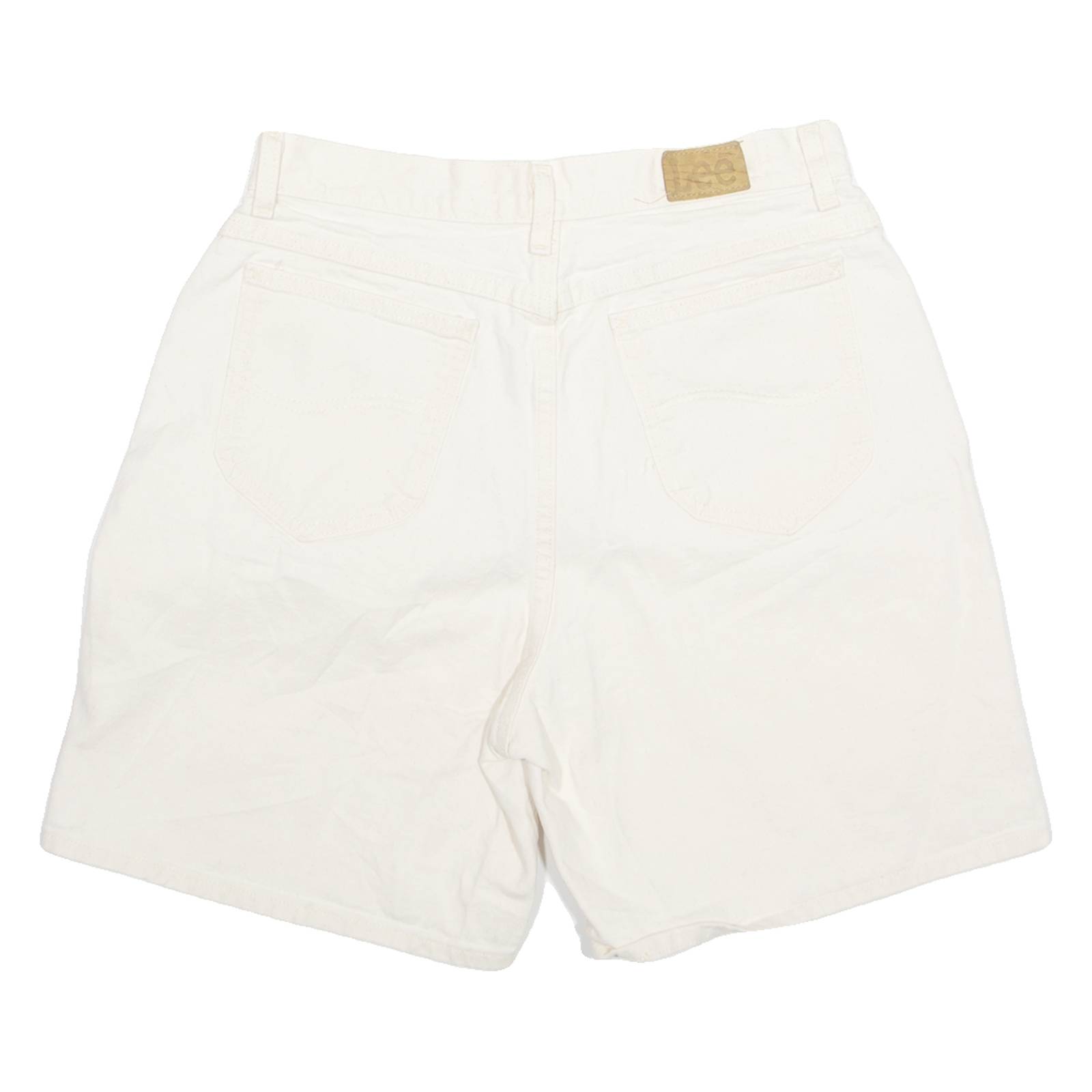 LEE Denim Womens Chino Shorts Cream L W31