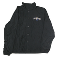 CHAMPION Mens Black San Jose State Embroidered Jacket L Polyester Blend Zip