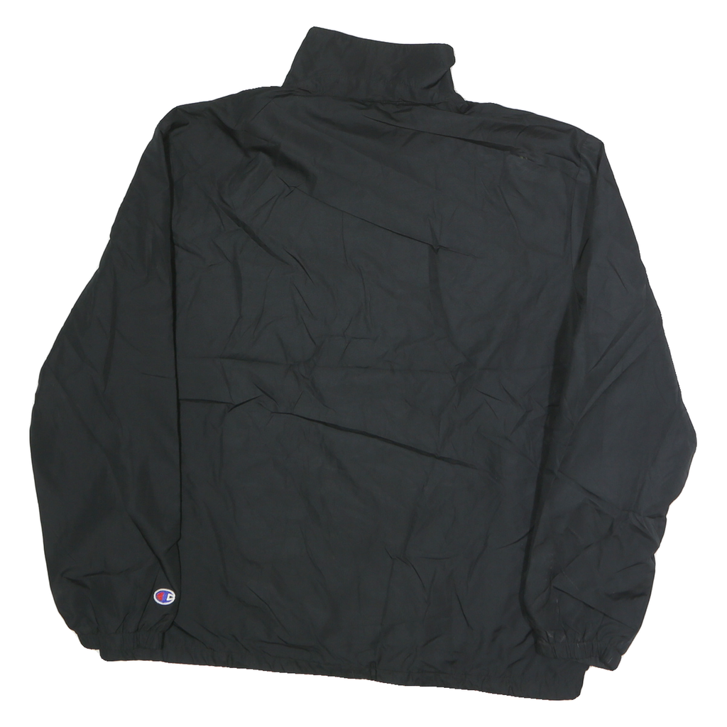 CHAMPION Mens Black San Jose State Embroidered Jacket L Polyester Blend Zip