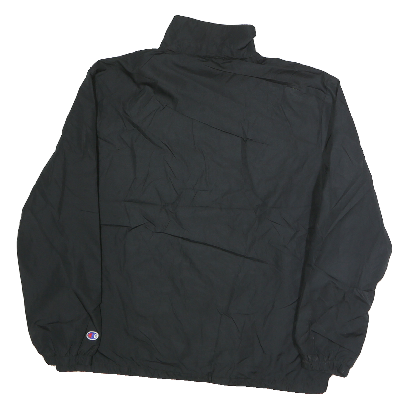 CHAMPION Mens Black San Jose State Embroidered Jacket L Polyester Blend Zip