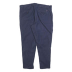 TOMMY HILFIGER Mens Cotton Blend Navy Slim Straight Trousers W36 L26 Casual