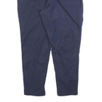TOMMY HILFIGER Mens Cotton Blend Navy Slim Straight Trousers W36 L26 Casual