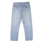 LEVI'S Mens Regular Fit Blue Denim Jeans W35 L29 Classic Cotton Zip Pockets