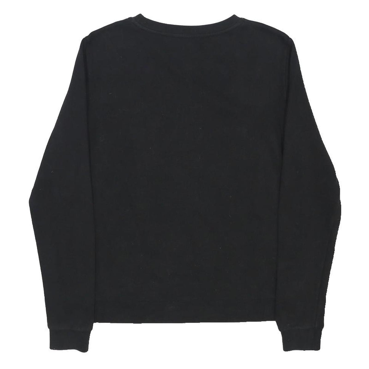 KARL LAGERFELD Womens Black Sweatshirt Crew Neck XS Logo Print Cotton Pullover