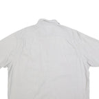 WRANGLER Mens White Relaxed Fit 2XL Cotton Blend Short Sleeve Shirt Casual