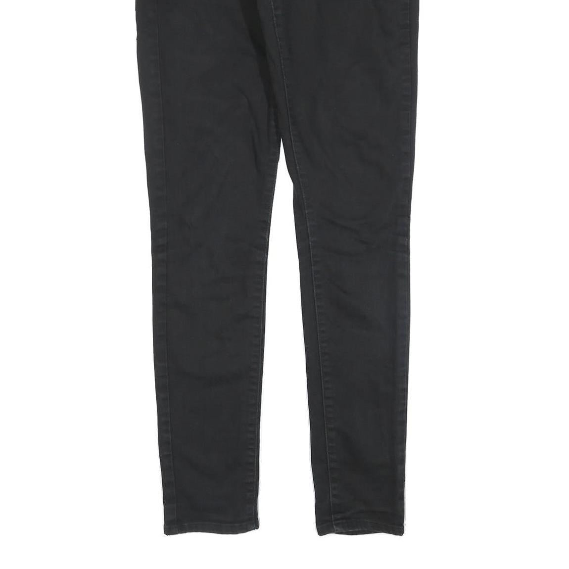 LEVI'S Womens Jeans Black Slim Skinny Denim Medium W31 L31 Zip Cotton Blend