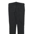 LEVI'S Womens Jeans Black Slim Skinny Denim Medium W31 L31 Zip Cotton Blend