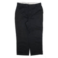 DICKIES Womens Trousers Black Relaxed Straight W38 L26