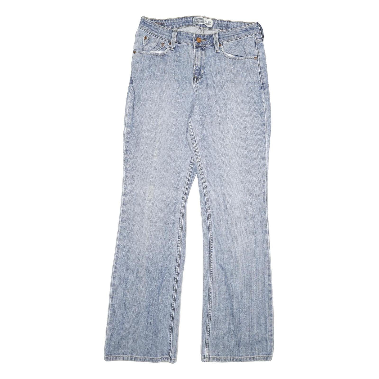 LEVI'S Womens Relaxed Jeans Blue Denim Light W29 L32 Classic Cotton Blend Zip