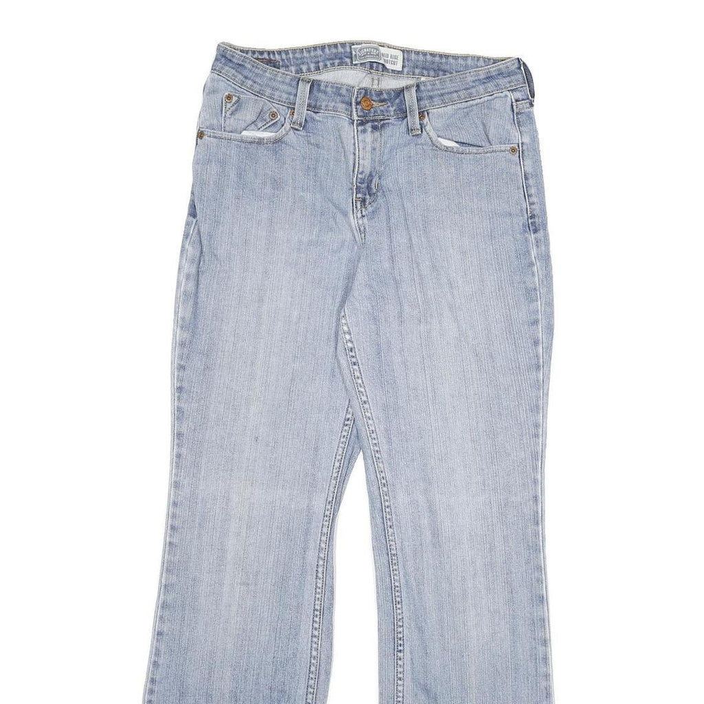 LEVI'S Womens Relaxed Jeans Blue Denim Light W29 L32 Classic Cotton Blend Zip