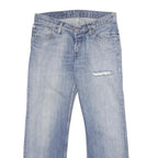 LEVI'S 518 04 Mens Jeans Blue Relaxed Straight Denim Light W30 L29 Distressed