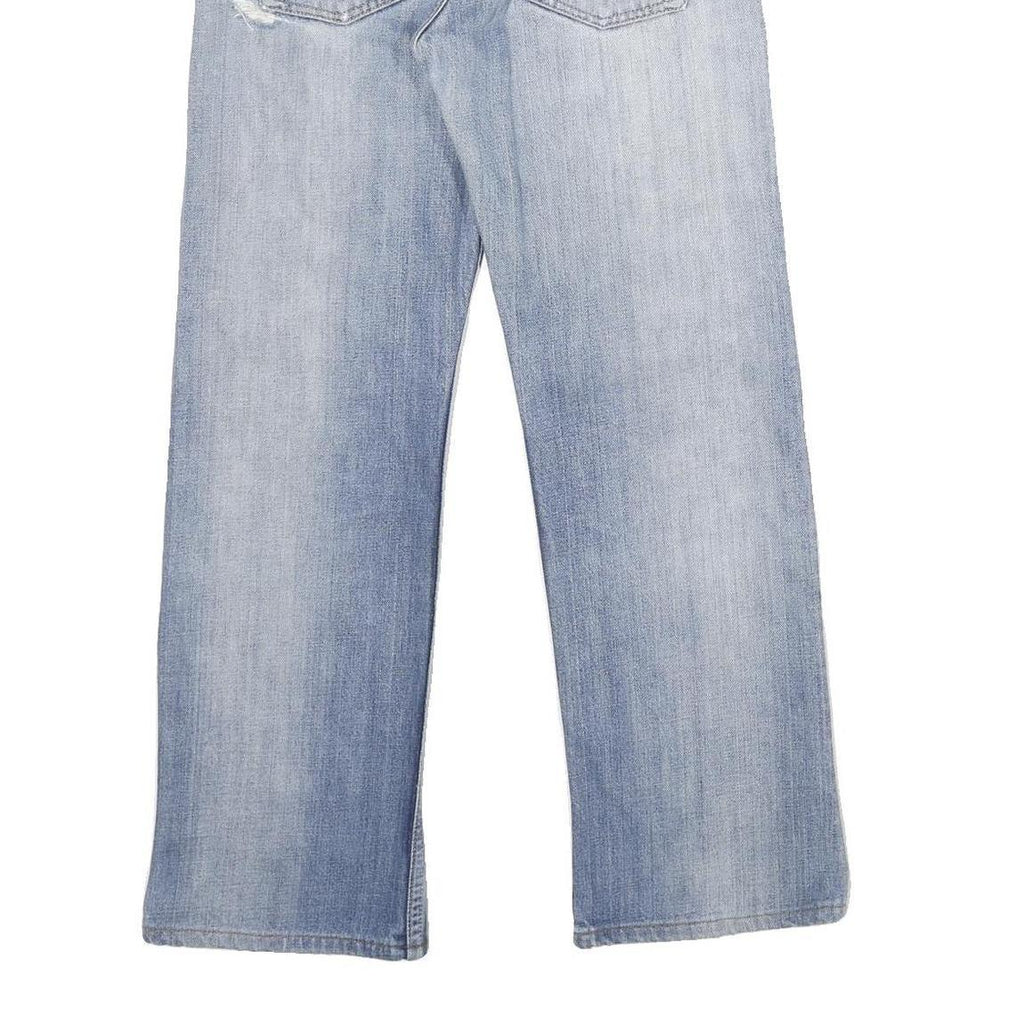 LEVI'S 518 04 Mens Jeans Blue Relaxed Straight Denim Light W30 L29 Distressed