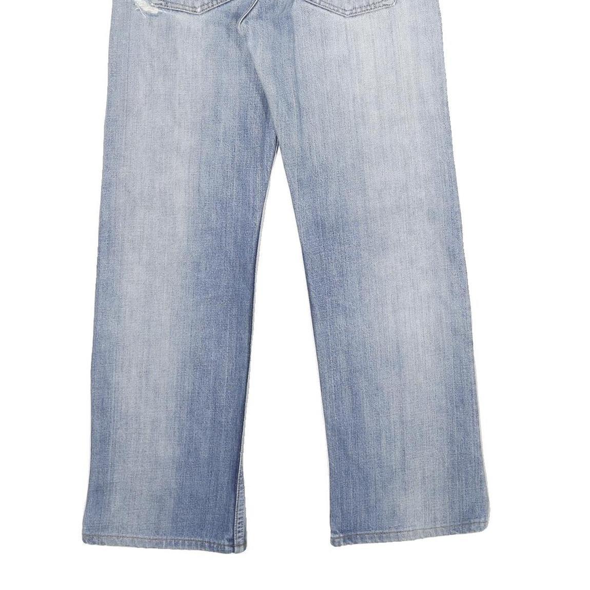 LEVI'S 518 04 Mens Jeans Blue Relaxed Straight Denim Light W30 L29 Distressed