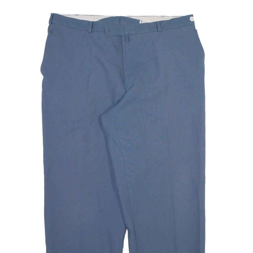 CLASSIC MAN Mens Trousers Blue Relaxed Straight W38 L31