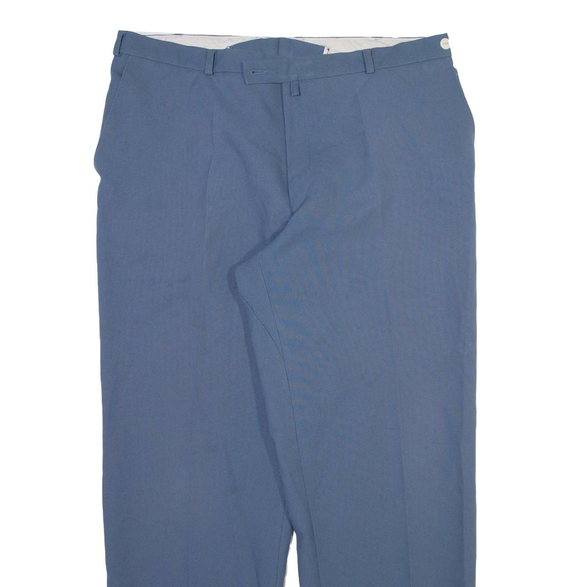 CLASSIC MAN Mens Trousers Blue Relaxed Straight W38 L31