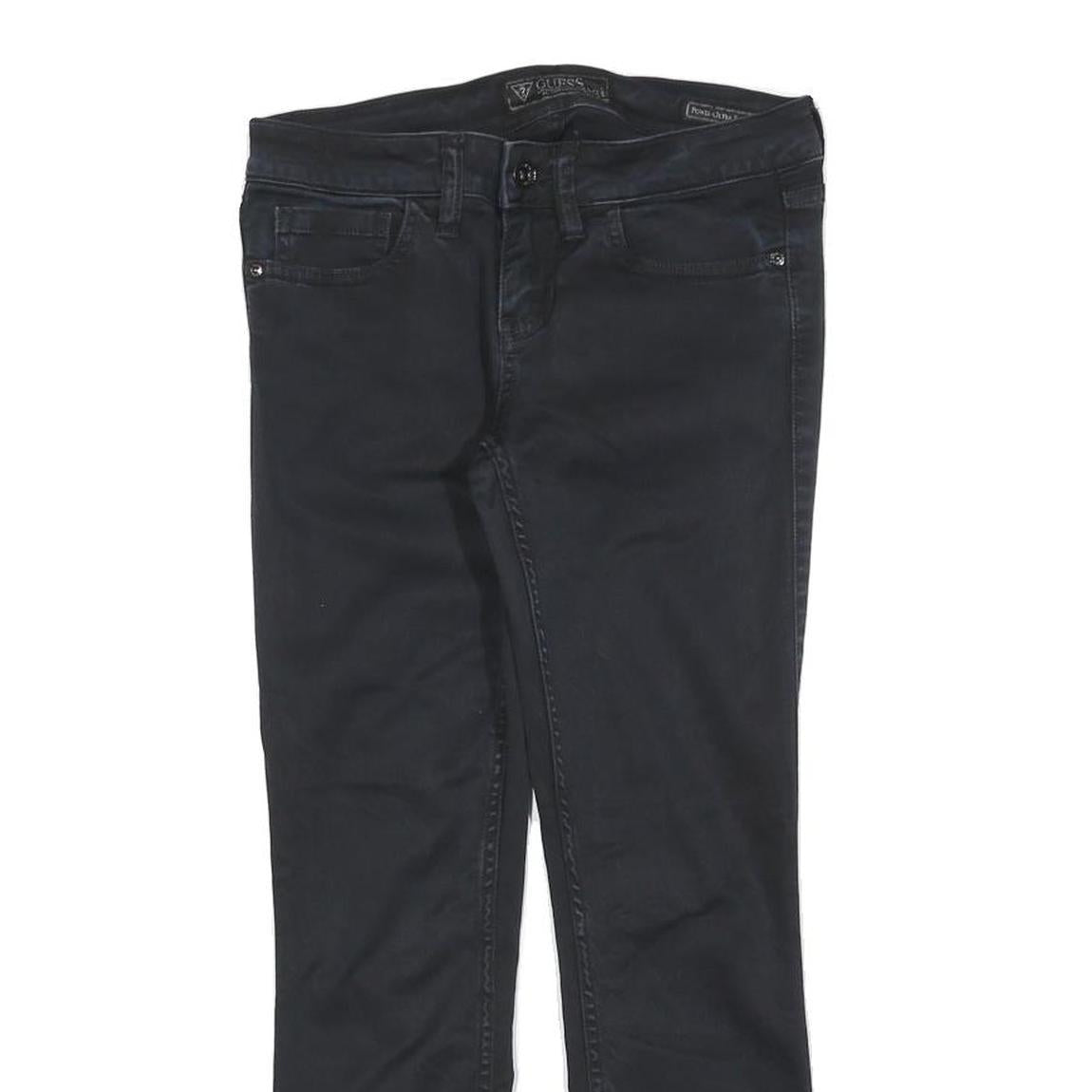GUESS Womens Jeans Black Slim Skinny Denim Medium W26 L24 Stylish Cotton Blend