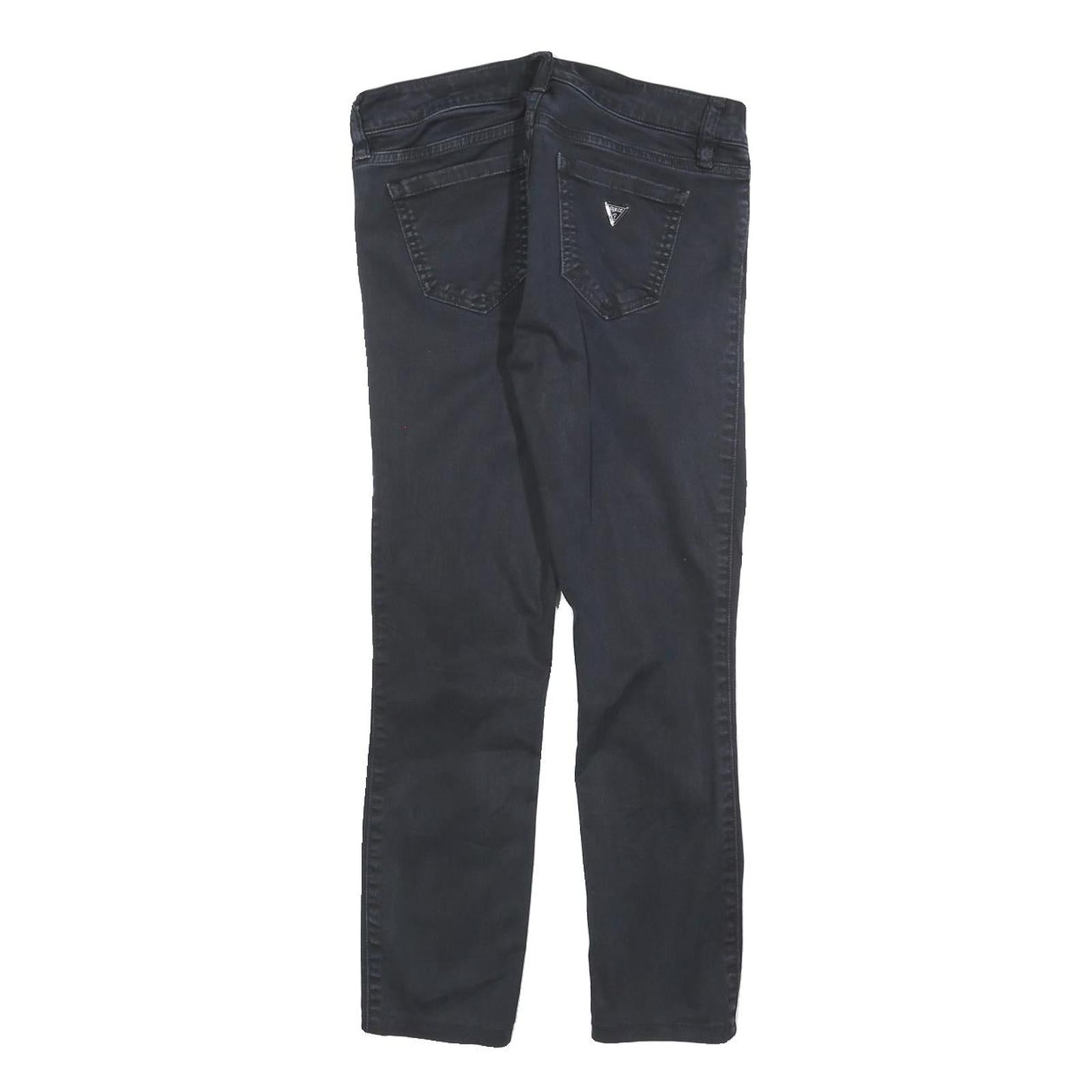 GUESS Womens Jeans Black Slim Skinny Denim Medium W26 L24 Stylish Cotton Blend