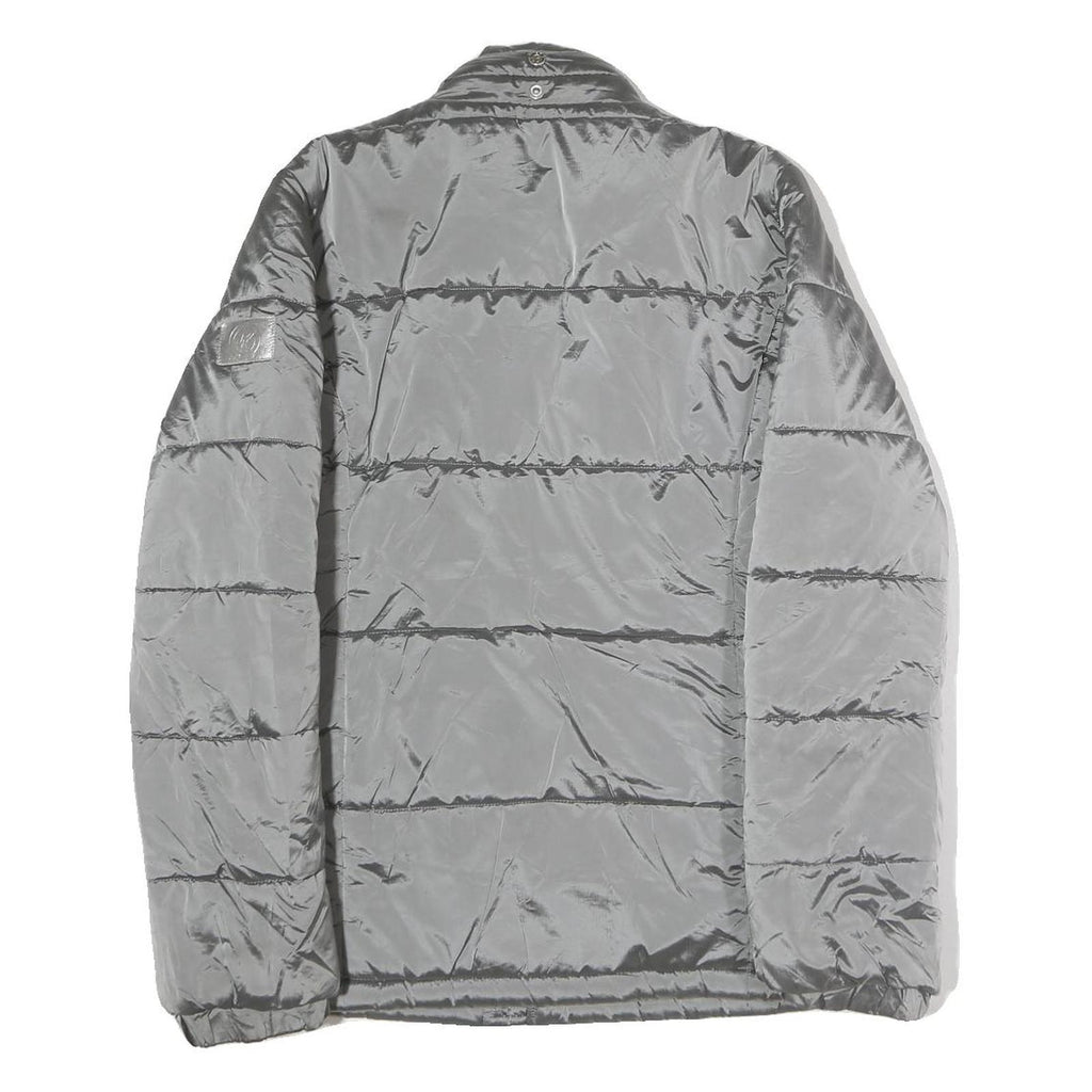 MICHAEL KORS Womens Grey Jacket S Polyester Puffer Zip Casual Lightweight