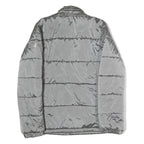 MICHAEL KORS Womens Grey Jacket S Polyester Puffer Zip Casual Lightweight