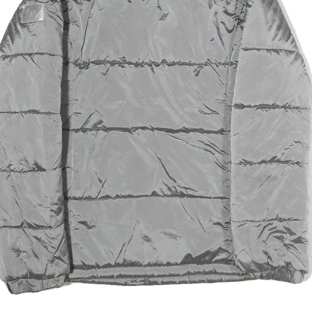 MICHAEL KORS Womens Grey Jacket S Polyester Puffer Zip Casual Lightweight