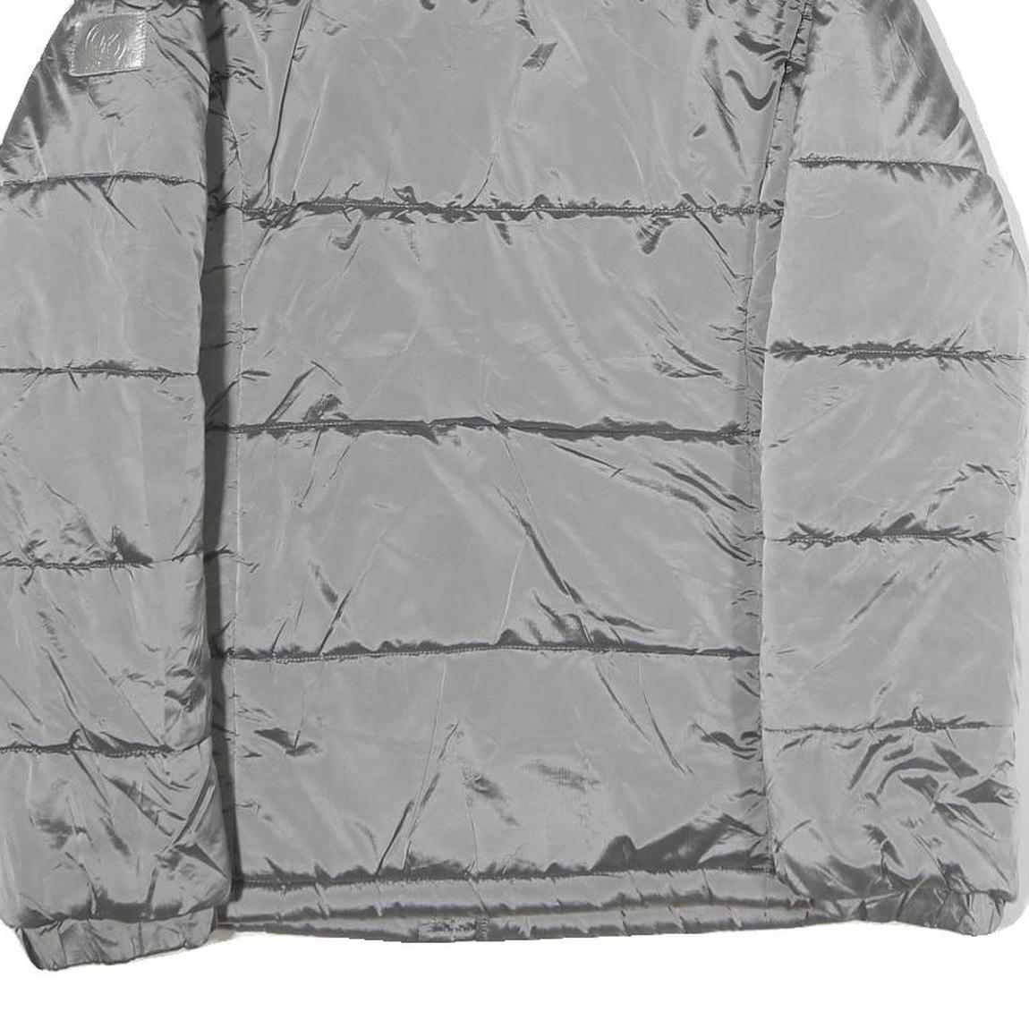 MICHAEL KORS Womens Grey Jacket S Polyester Puffer Zip Casual Lightweight