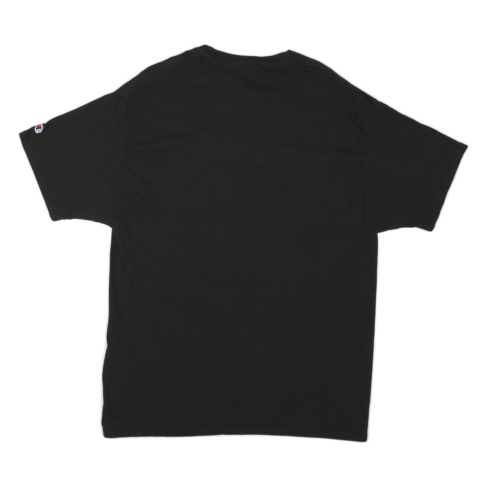 CHAMPION Mens Black Southern Oregon Raiders Graphic T-Shirt XL Crew Neck Short