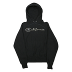 CHAMPION REVERSE WEAVE Mens Black California Pullover Hoodie S Cotton Blend