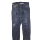 LEVI'S 521 02 Mens Jeans Blue Regular Straight Denim Medium W38 L30 Classic Fit