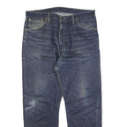 LEVI'S 521 02 Mens Jeans Blue Regular Straight Denim Medium W38 L30 Classic Fit